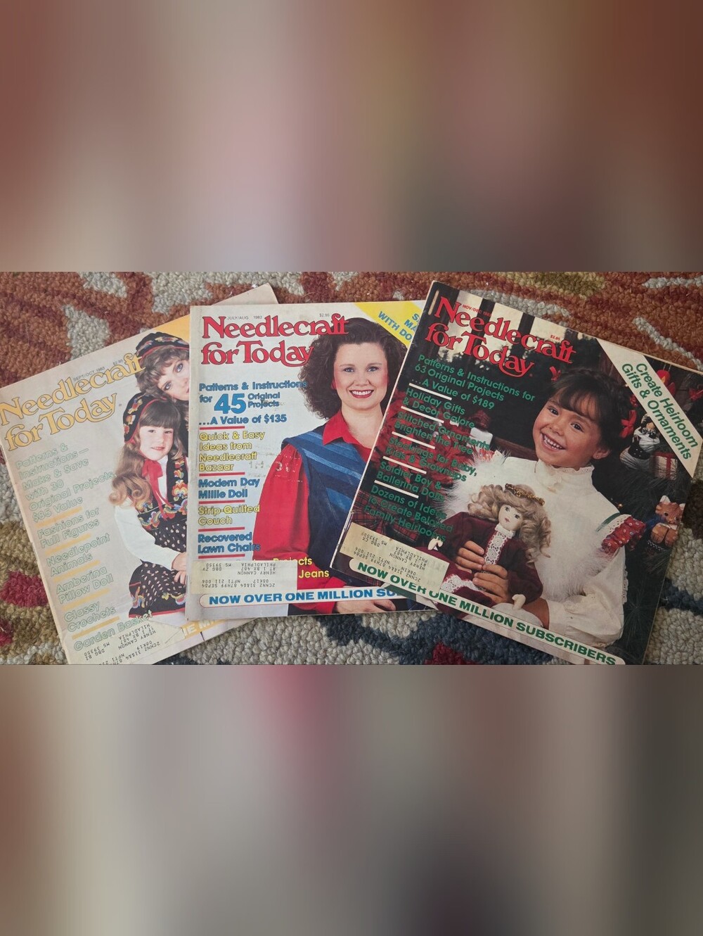 Vintage 80s Needlecraft For Today magazines set of 3 #crossstitch #Needlepoint #